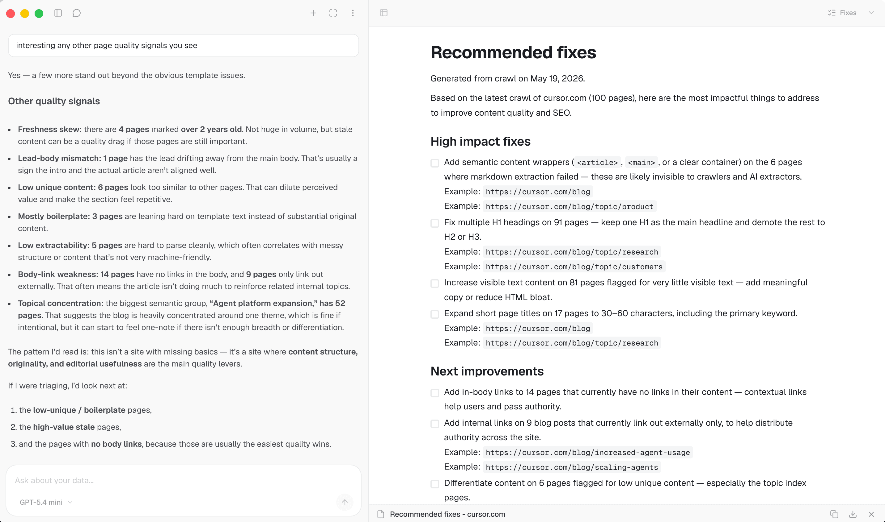 Pagebrain workflow view in light mode